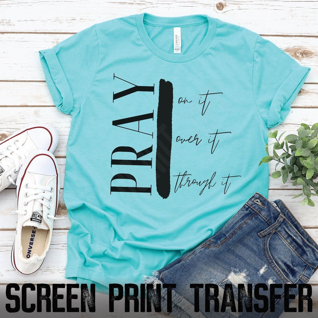 SCREEN PRINT Transfer Screen Print Transfers Ready For Press Etsy