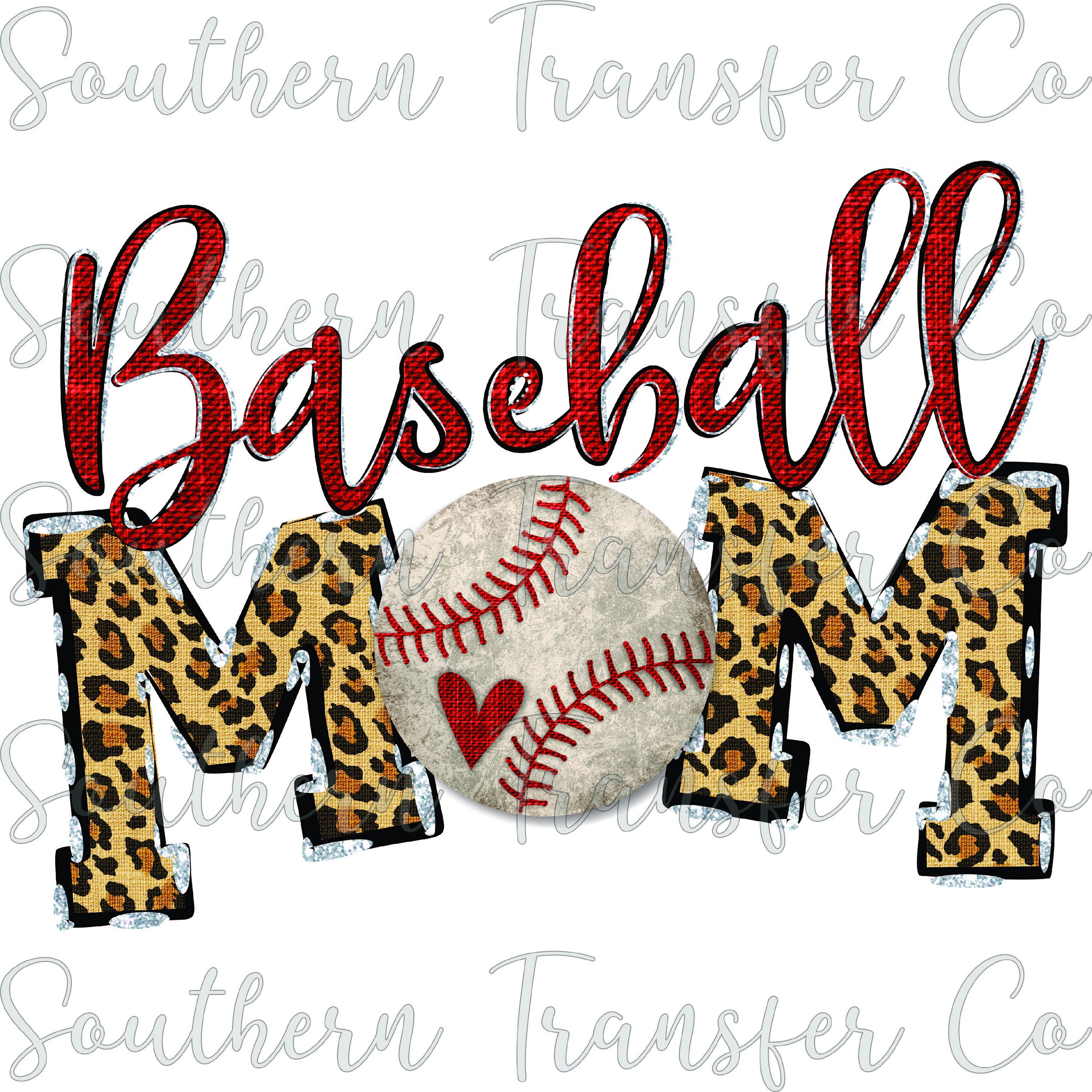 Baseball Mom SUBLIMATION Transfer Ready 