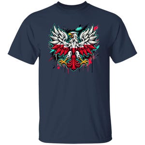 Polish Eagle Graffiti Art T-Shirt: Urban Street Falcon