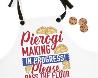 Pierogi Making Polish Cooking Kitchen Apron