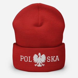 Polska Cuffed Beanie | Polish Eagle Embroidered Winter Hat