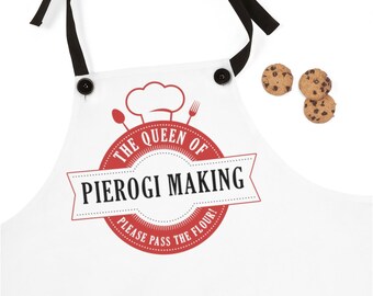 The Queen Of Pierogi Making Apron | Polish Mom Gift | Polish Food Lover Gift