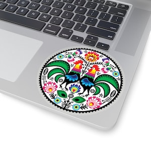 Polish Folk Art Die-Cut Sticker