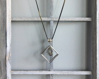 Geometric Crystal Necklace