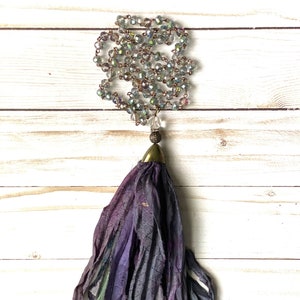 Boho Silk Tassel Necklace