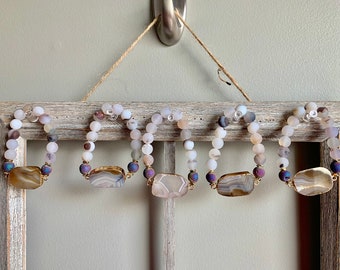Druzy Geode Bead Bracelet