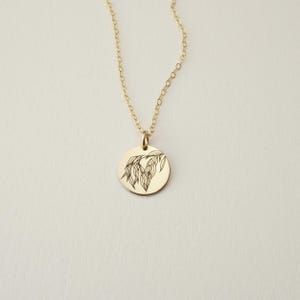 Willow Branch Charm Necklace, Willow Necklace, Wedding Pendant Necklace | 14k Gold Fill, Sterling Silver, Rose Gold Fill