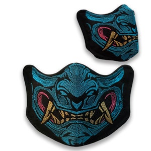 Fitted Embroidered Face Mask