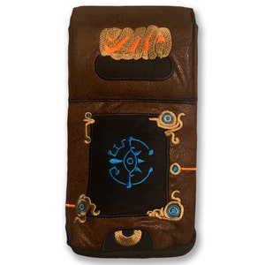 Sheikah Slate Nintendo Switch Case LoZ Breath of the Wild Gaming Accessory Embroidery Cosplay Prop image 3