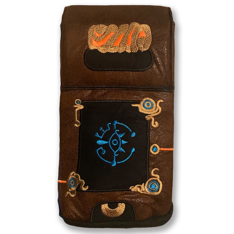 Sheikah Slate Nintendo Switch Case LoZ Breath of the Wild Gaming Accessory Embroidery Cosplay Prop image 3