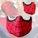 Spider Hero Fitted Embroidered Face Mask 