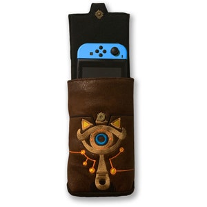 Sheikah Slate Nintendo Switch Case LoZ Breath of the Wild Gaming Accessory Embroidery Cosplay Prop image 4