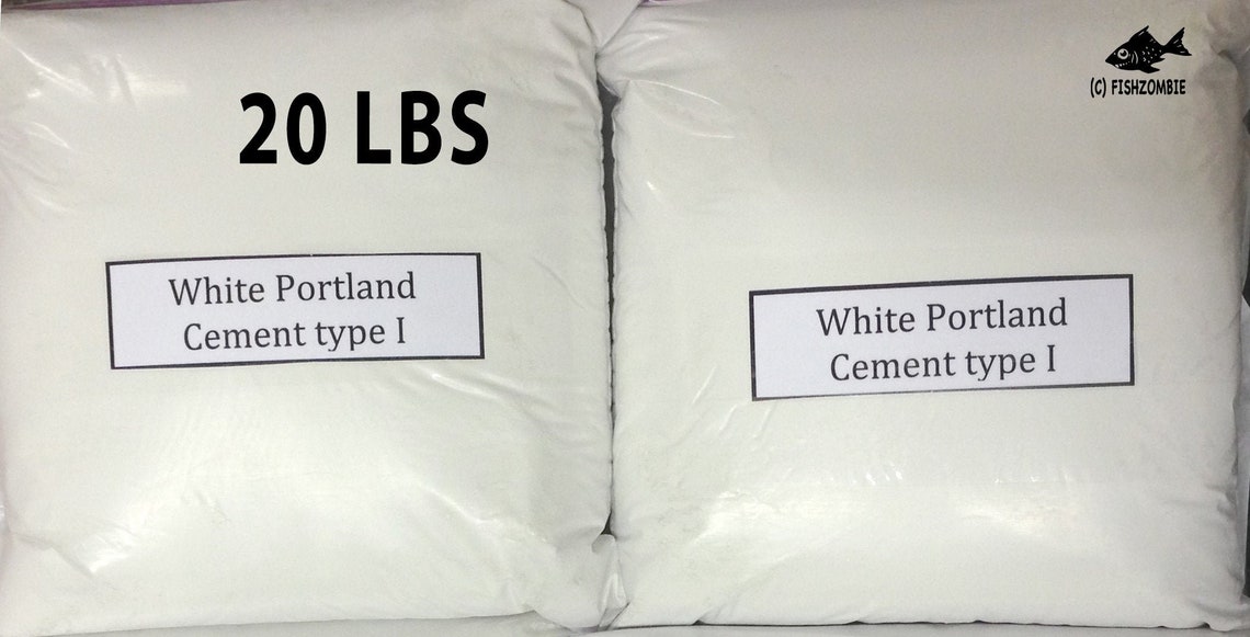White Portland Cement 20 lb bag Etsy