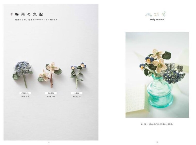 Easy lovely various kinds of unique designs-professional technique- Chrochet Wild flower Corsages