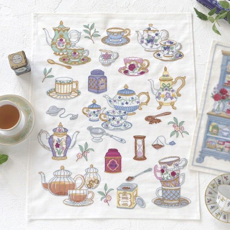 Cross Stitch Tapestry Kit a Printed Color Tapestry and You Etsy