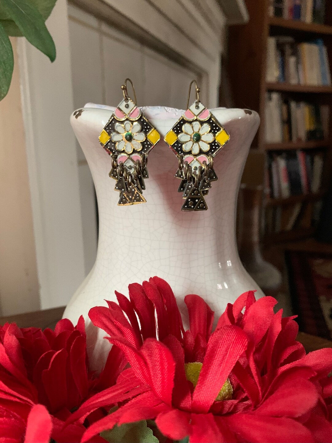 Tin Jewelry Vintage Tin Jewelry Vintage Tin Earrings Tin Earrings Boho