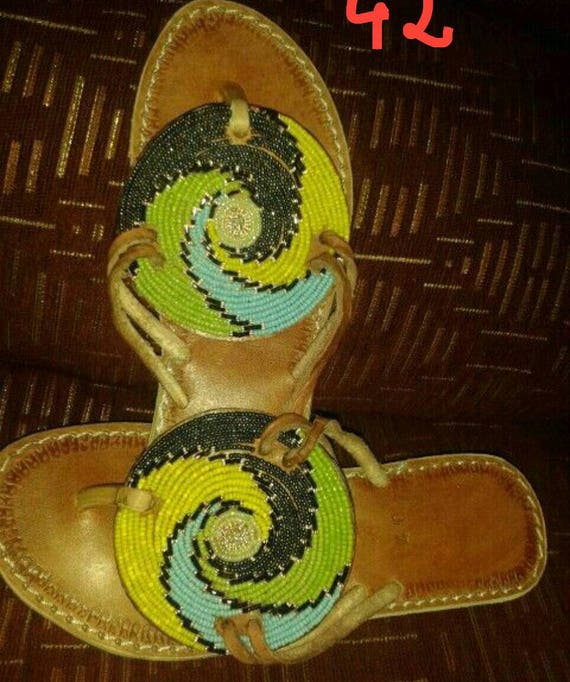 maasai beaded sandals