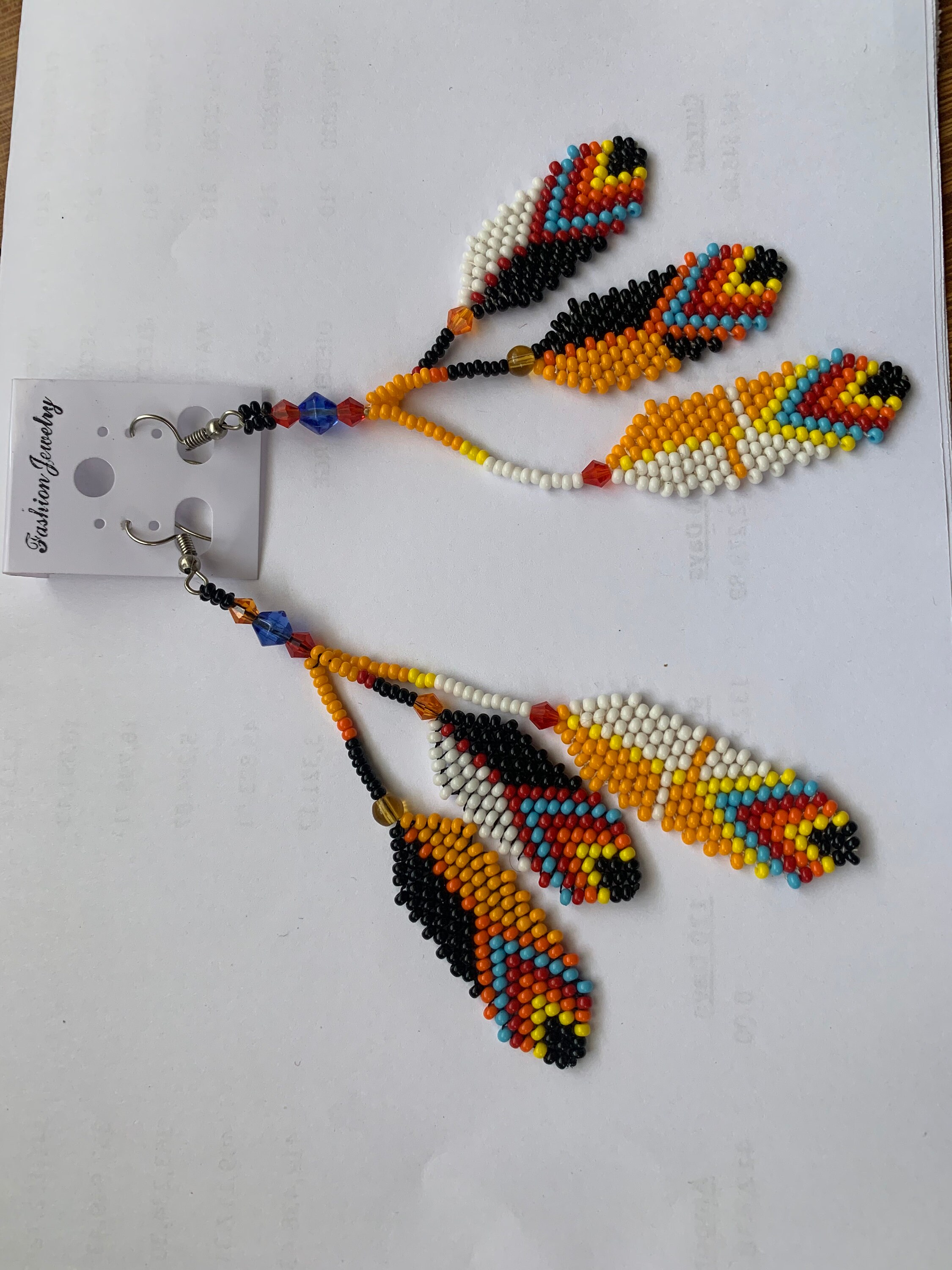 African Beaded Earrings Etsy