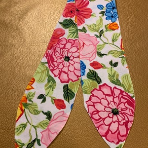 Handmade Canvas Floral Fabric HeadWrap