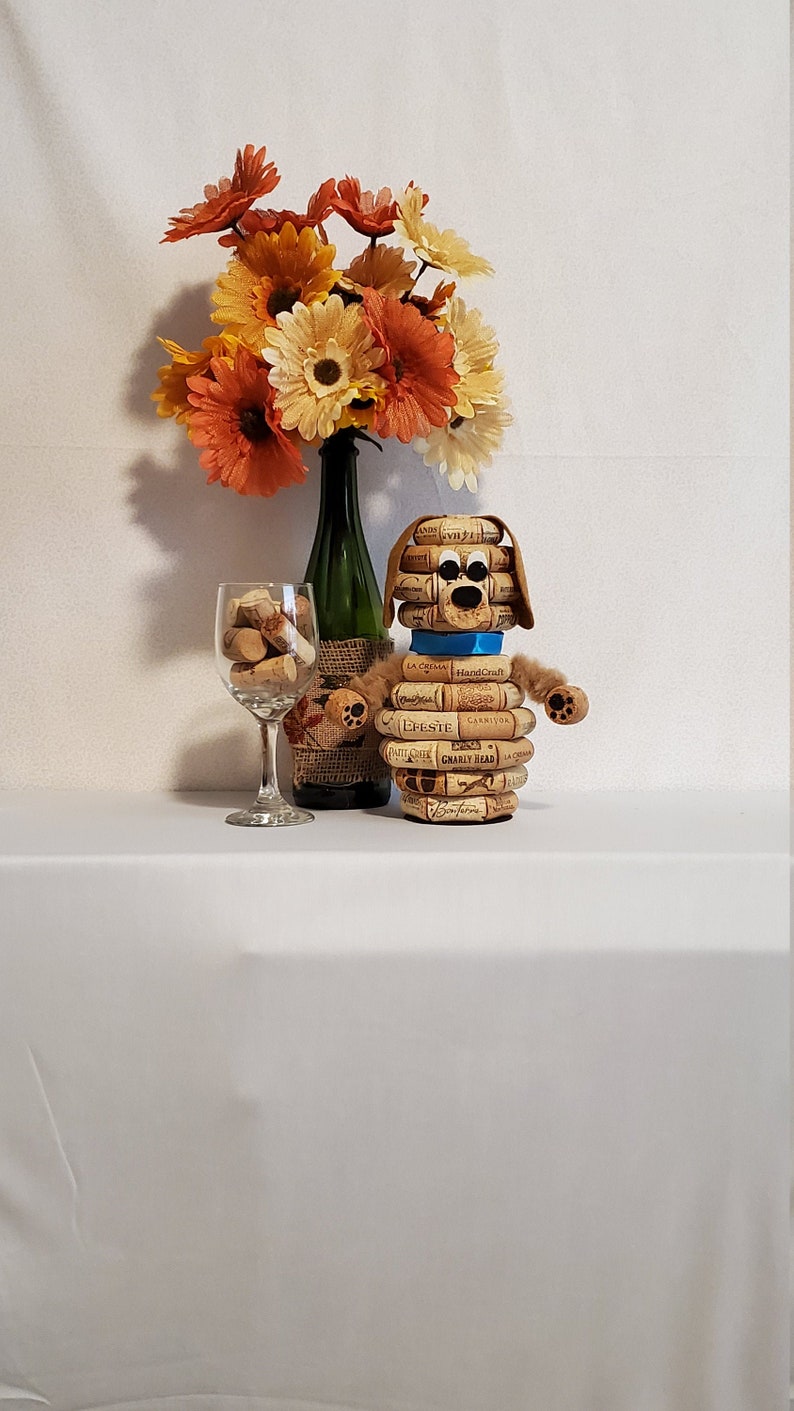 Cork dogs dog figure dog figurine dog dad gift wine lover Etsy