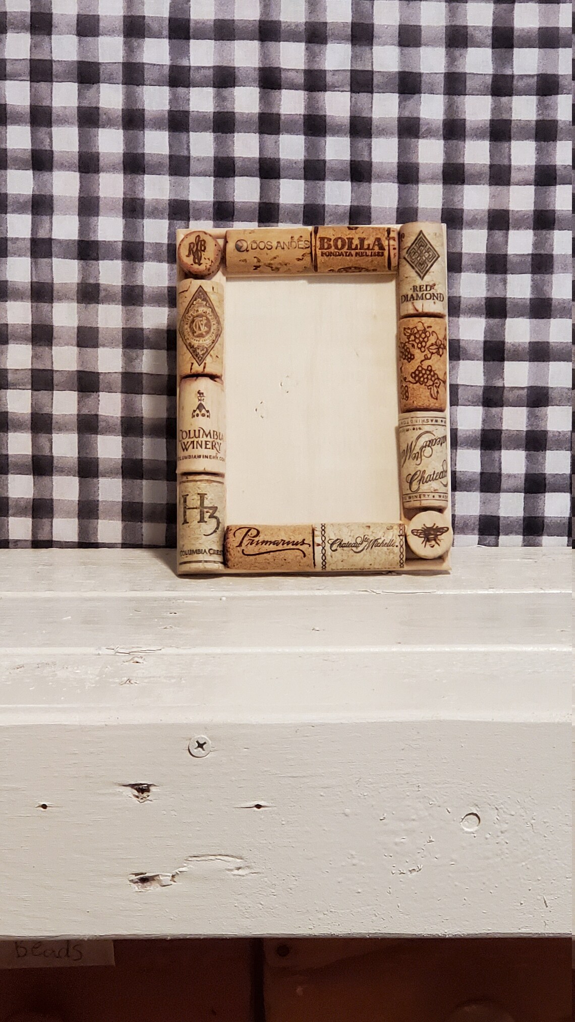 Wine cork picture frame cork picture frame small picture Etsy