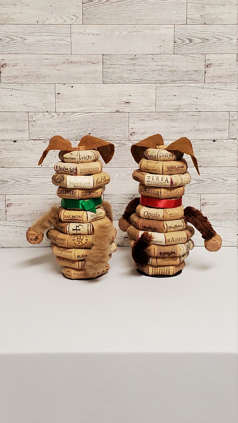 Wine cork dog, dog figure, cork dog, cork gifts, wine lover gift, cork, dog lover gift, dog, dog mom gift, wine cork decor, dog decor image 3