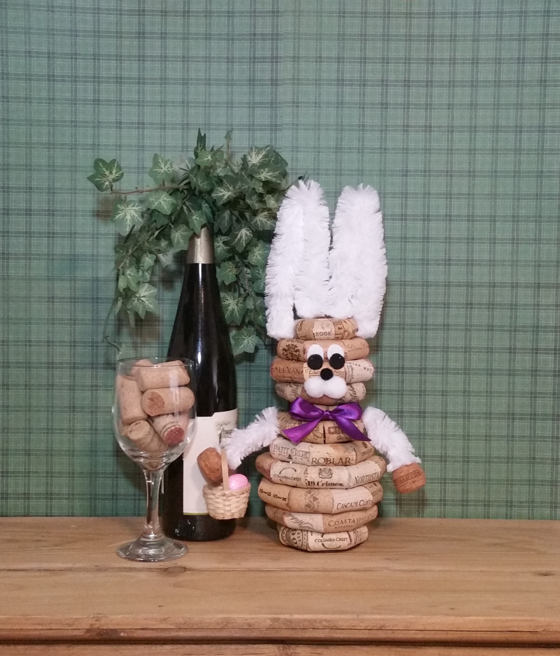 Wine Cork Bunny. Bunny Gift Bunny Lover Gift Bunny Figurine Etsy