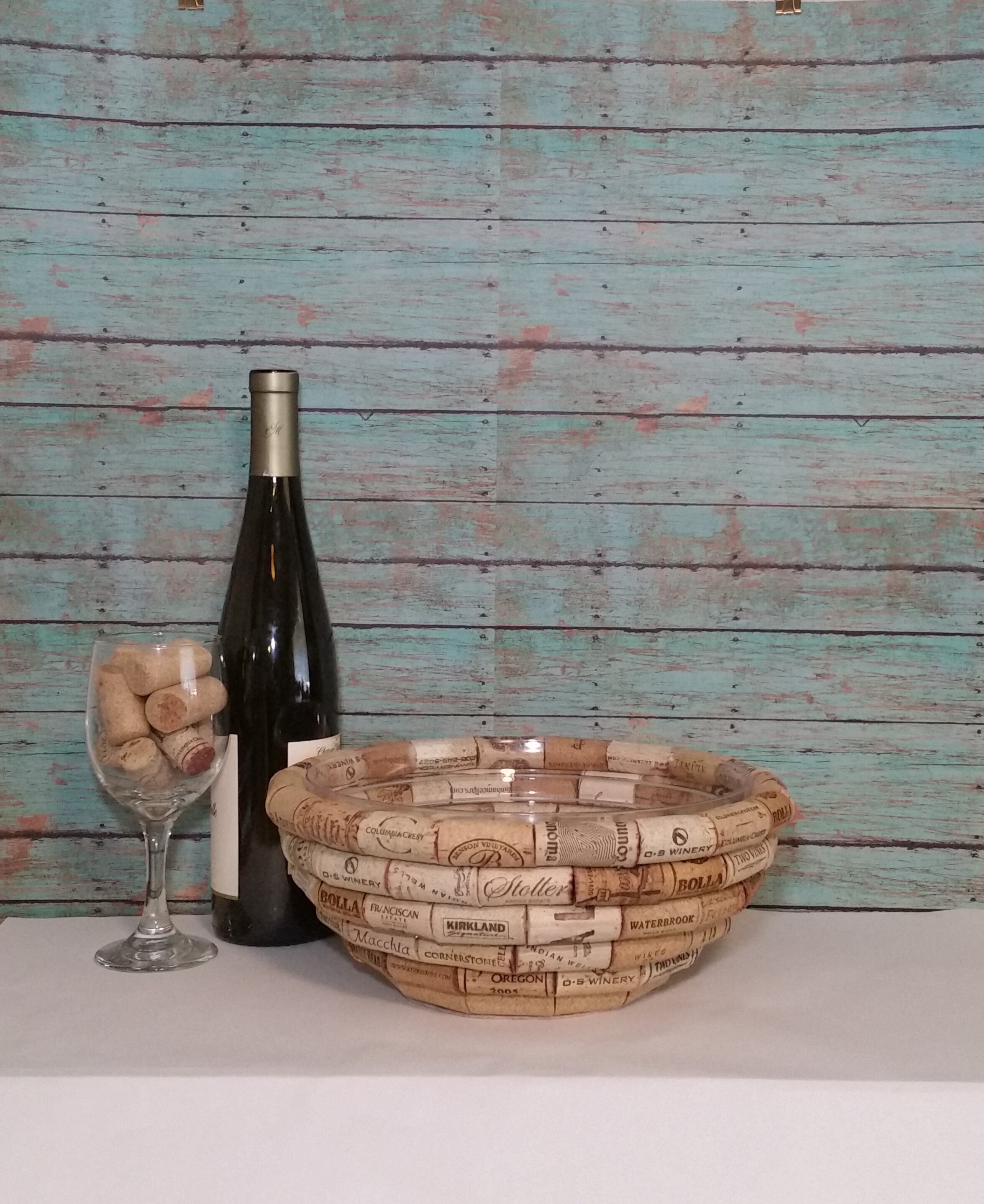 Wine Cork Bowl Cork Bowl Decorative Bowl Fruit Bowl Large Etsy