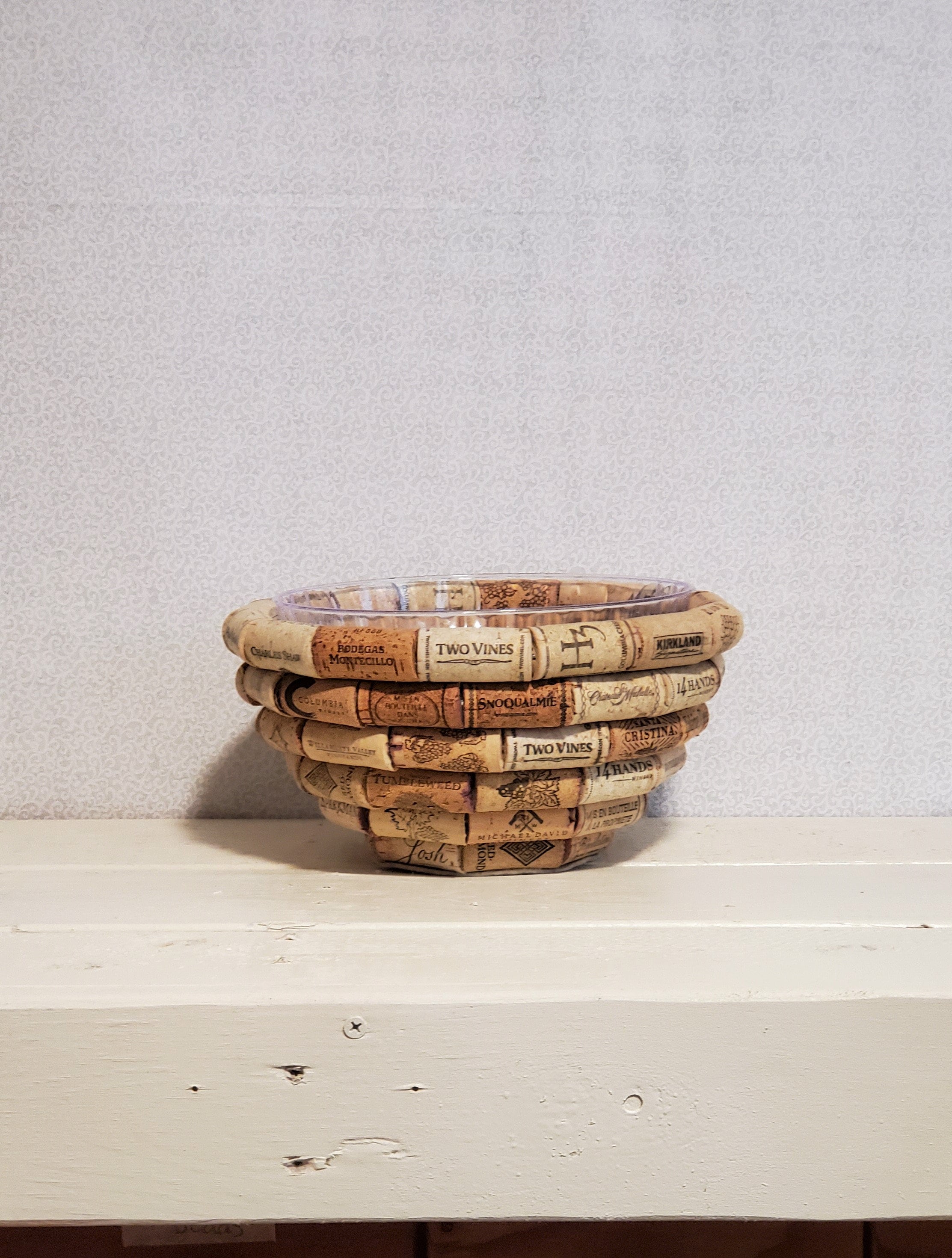 Cork bowl wine cork bowl decorative bowl fruit bowl cork Etsy
