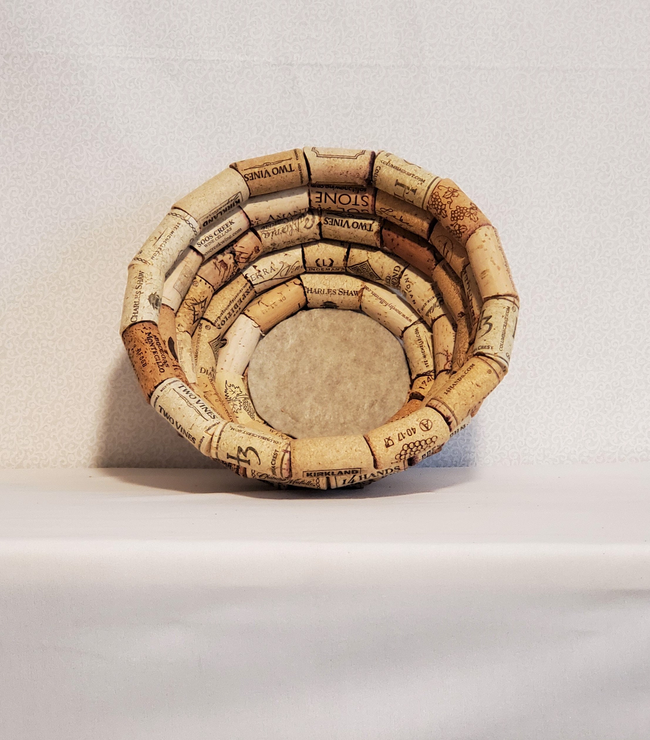 Cork bowl wine cork bowl decorative bowl fruit bowl cork Etsy