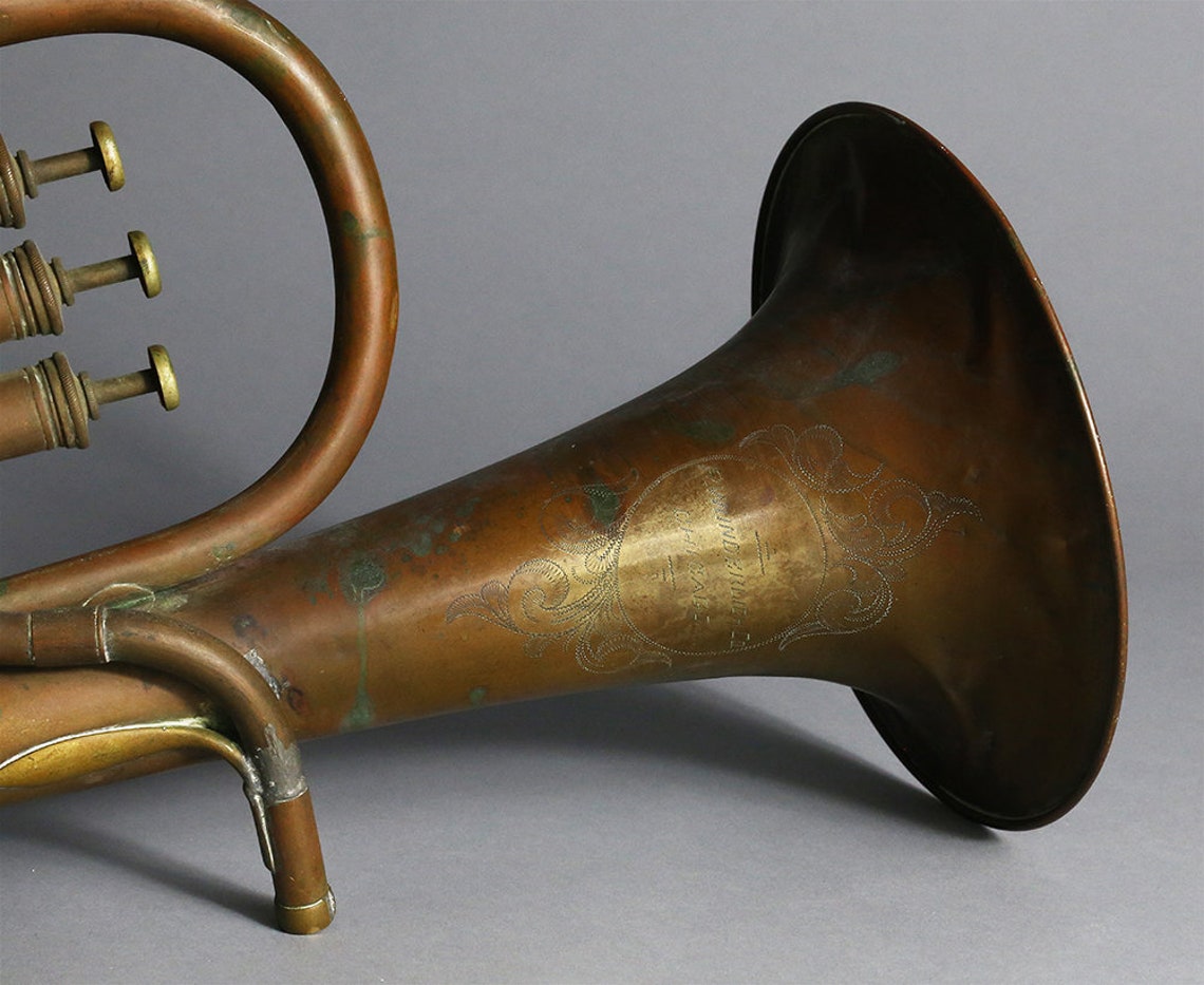 Very Rare R. Wunderlich Antique Baritone Horn Artifact Etsy