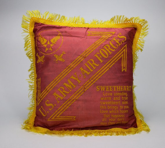 Commemorative Military Silk-sham Pillows, Set of Three - Etsy