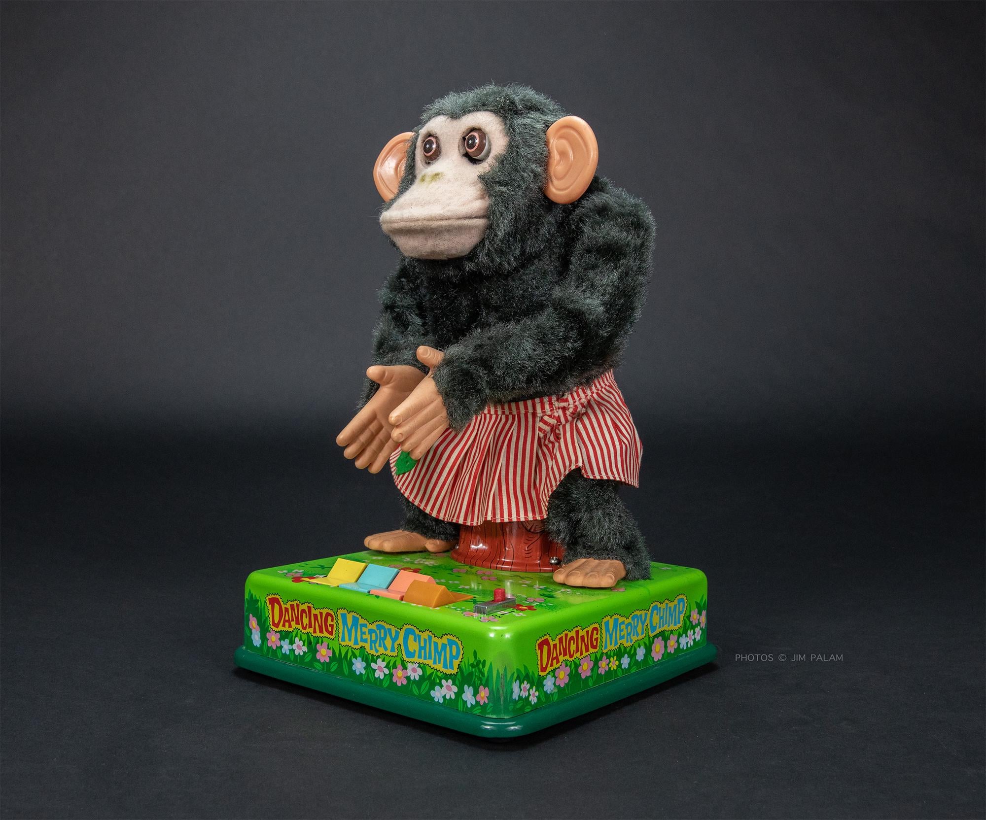 Dancing Merry Chimp, Vintage Battery Operated Toy From CK of Japan
