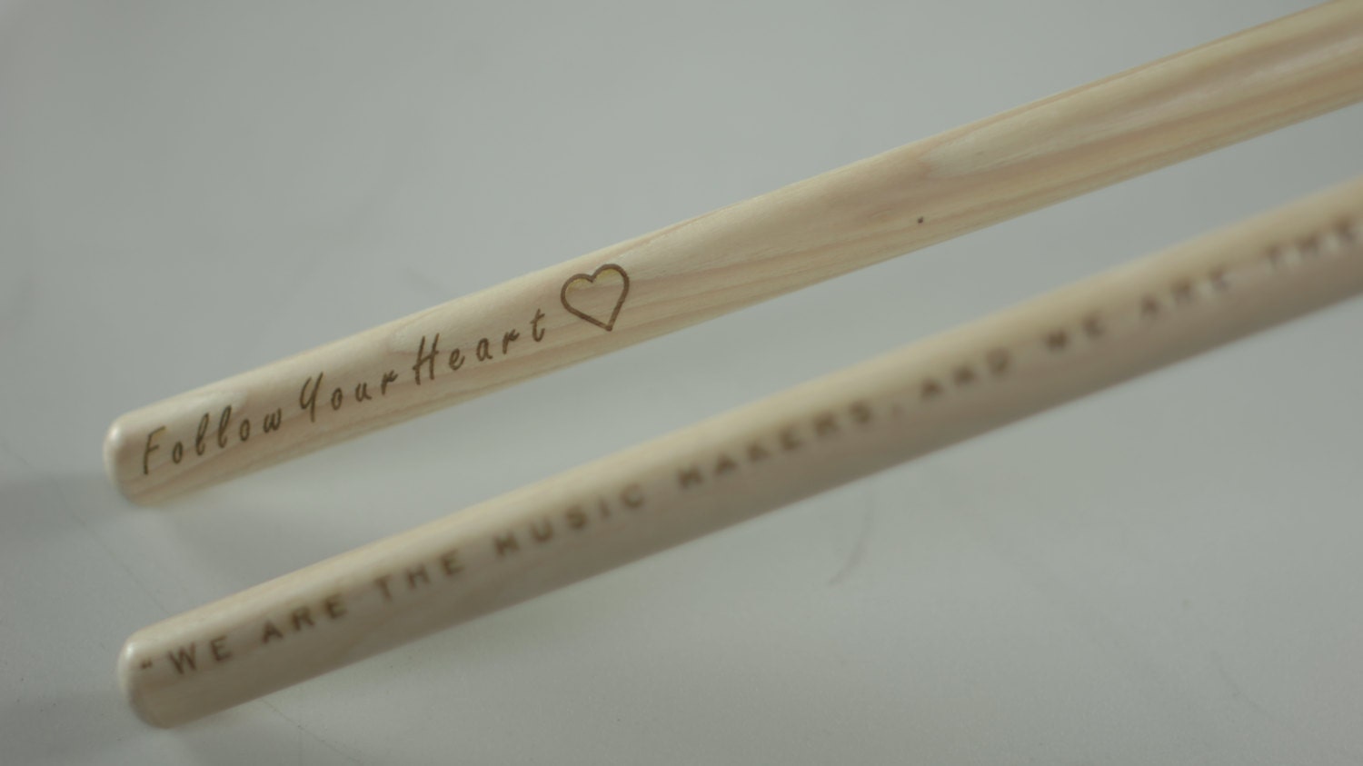Custom Laser Engraved Drumsticks. Personalized With Any Etsy
