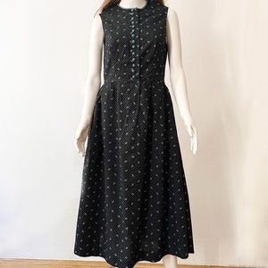 Long Sleevless Dirndl Dress, Trachten Austrian Dress, Alpen Bavarian Dress, Traditional Oktoberfest Dress, German Tyrolean Folk Dress