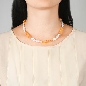 White Seed Bead Necklace, White Layering Necklaces White Bead Necklaces White Necklaces Dainty Choker Beaded Choker Necklace simple beaded