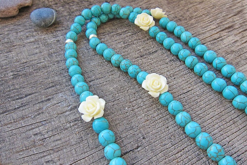 Long Tassel necklaces Statement necklace Turquoise necklace Blue necklace Boho Bohemian necklace Hippie Necklace Summer jewellery Girls gift