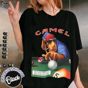 Vintage Camel Joe shirt, Vintage Graphic T-Shirt, Camel Cigarettes, Retro shirt afbeelding 2