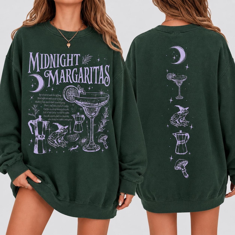 Comfort Colors Practical Magic 2 Sweatshirt, Midnight Margaritas Tshirt ...