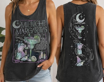 Vintage Midnight Margaritas Tank, Practical Magic Tank, Retro Halloween Movie Tank, Girls Will Be Girls Tank, Spooky Season Gift
