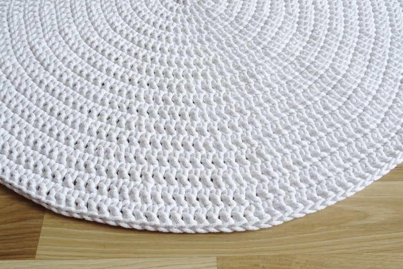 White round rug, nursery decor white, white carpet, bathroom rug round, teppich weiss, teppiche, badezimmer, tapis, alfombra, vloerkleed, zdjęcie 7