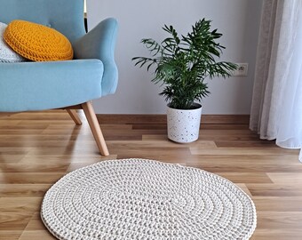 Tapis ovale crème pour chambre à coucher, petit tapis ovale mignon, tapis de salle de bain lavable, crème de décor de chambre d'enfant en bas âge, tapis beige, ovale de tapis écru simplement moderne