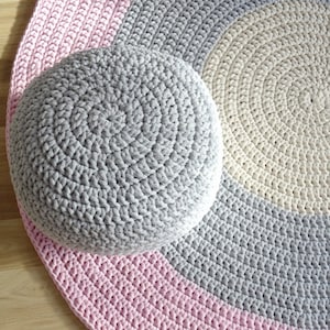 Baby nursery rugs for a girl, made to order, many colors