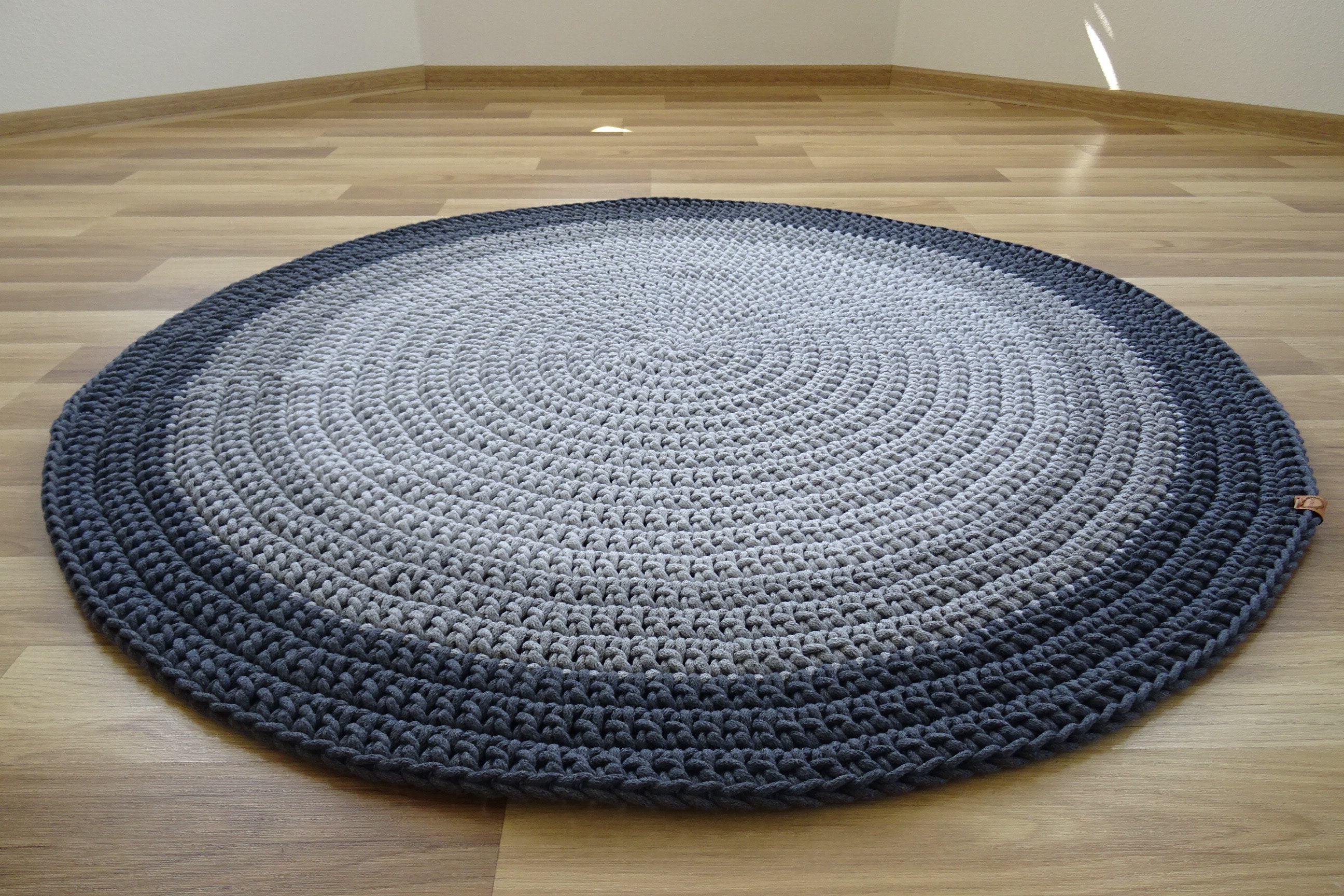 LARGE ROUND RUG Nursery Rug Crochet Rug Nursery Decor Boy Etsy