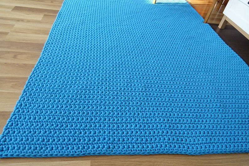 Rugs Runner Scandinavian Rug Braided Cotton Runner Crochet Etsy