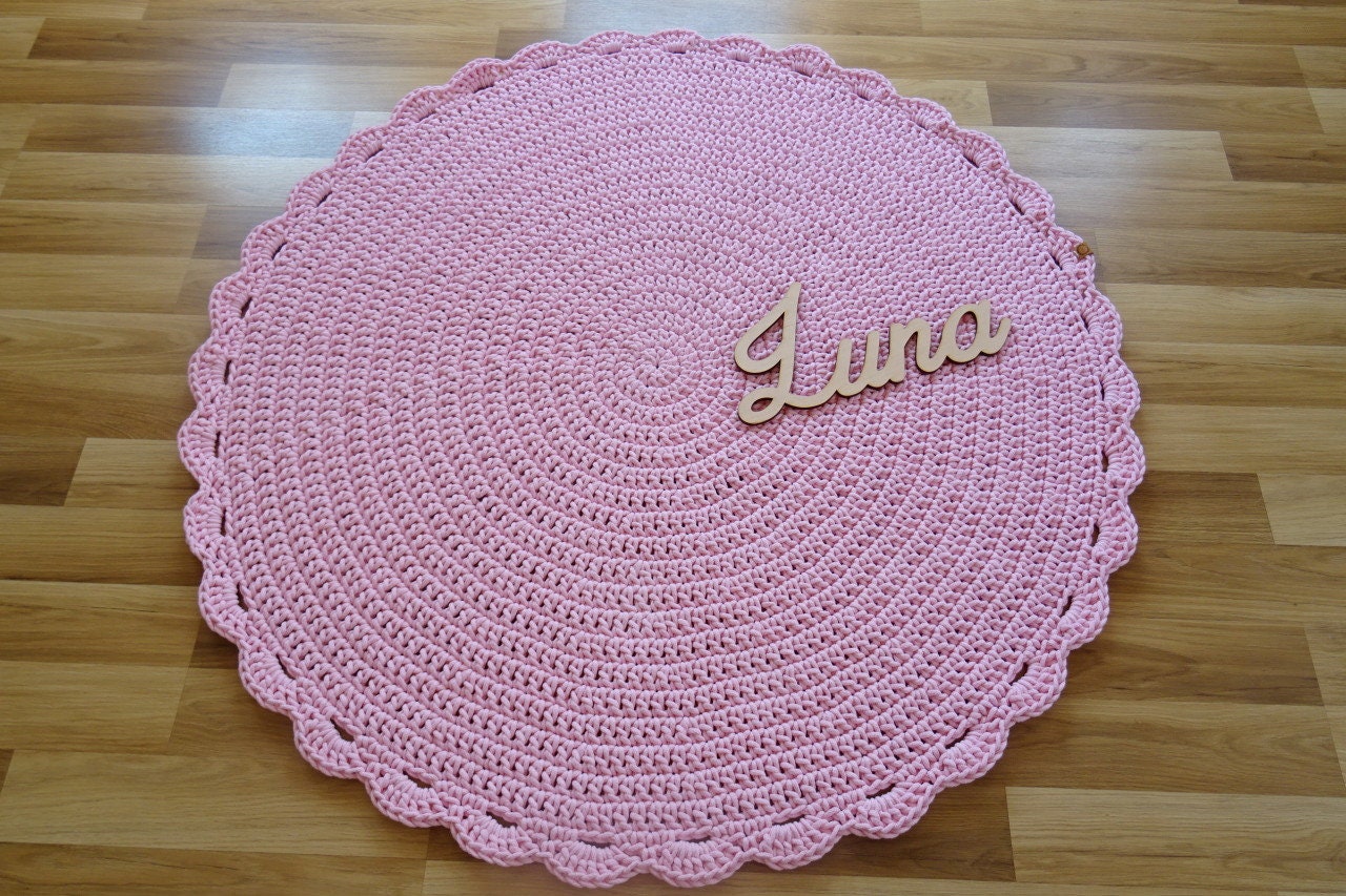 Handmade Round Rug Nursery Decor Round Nursery Rug NURSERY Etsy