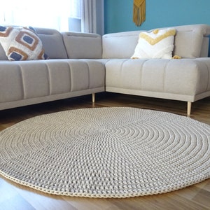 Beige Round rug, Many Colors, Rugs for Living Room, Nursery Rug Boy, Large round rug, Small round rug, washable rug, playroom rug, carpet