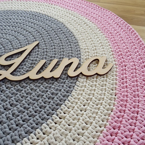 Round Area rug, round rug in nursery, boho rug, large floor rugs, round rug for bathroom, crochet rug, pink nursery decor, boho shops nursery deco