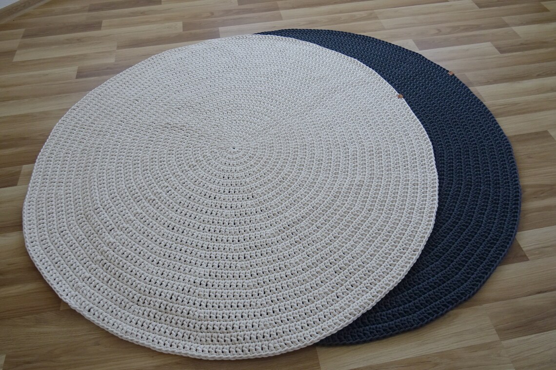 Ivory round rug Baby Room Rug Large round rug Girl Nursery Etsy