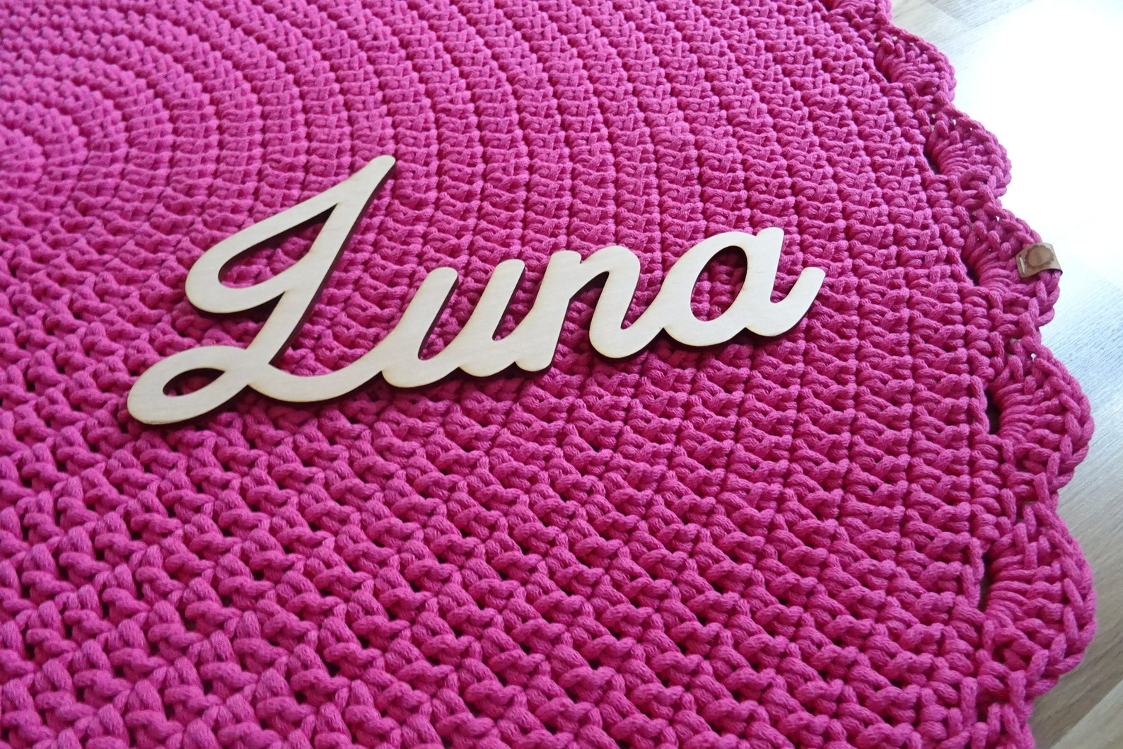 Pink round rug for girl NURSERY RUG GIRL small round rug Etsy